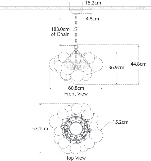Talia Small Chandelier Blueprint