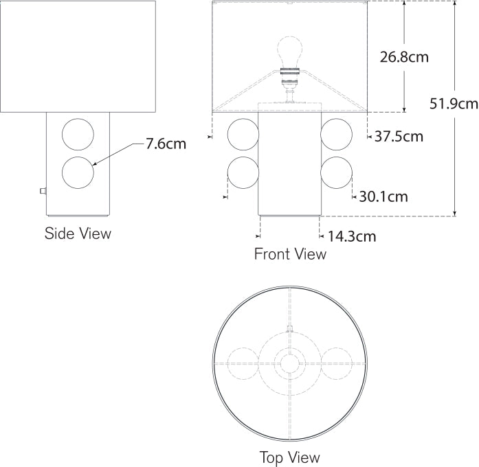 Lampada da Tavolo Bassa Tiglia Progetto