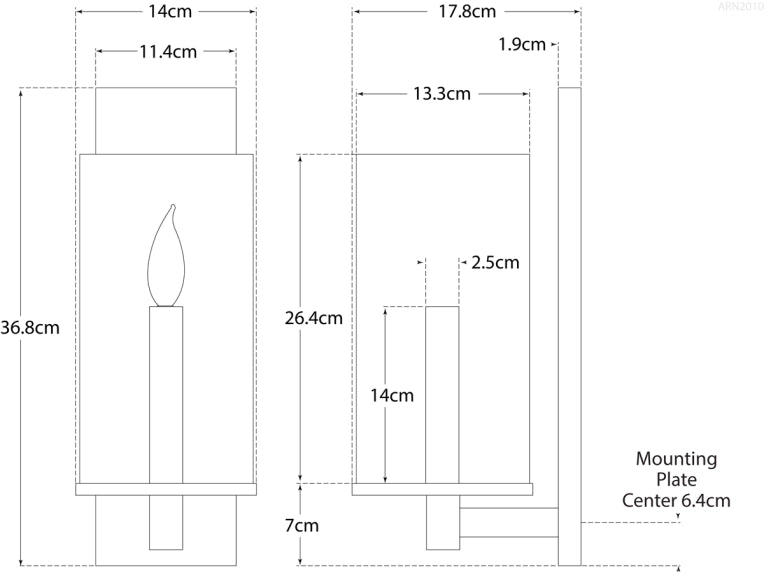Applique Singola Truffaut Progetto
