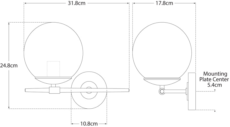 Turenne Small Sconce Blueprint