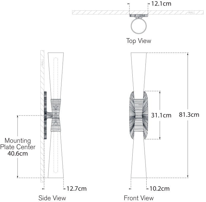 Utopia 32" Double Bath Sconce Blueprint