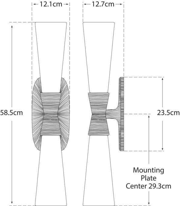 Utopia Large Double Bath Sconce Blueprint