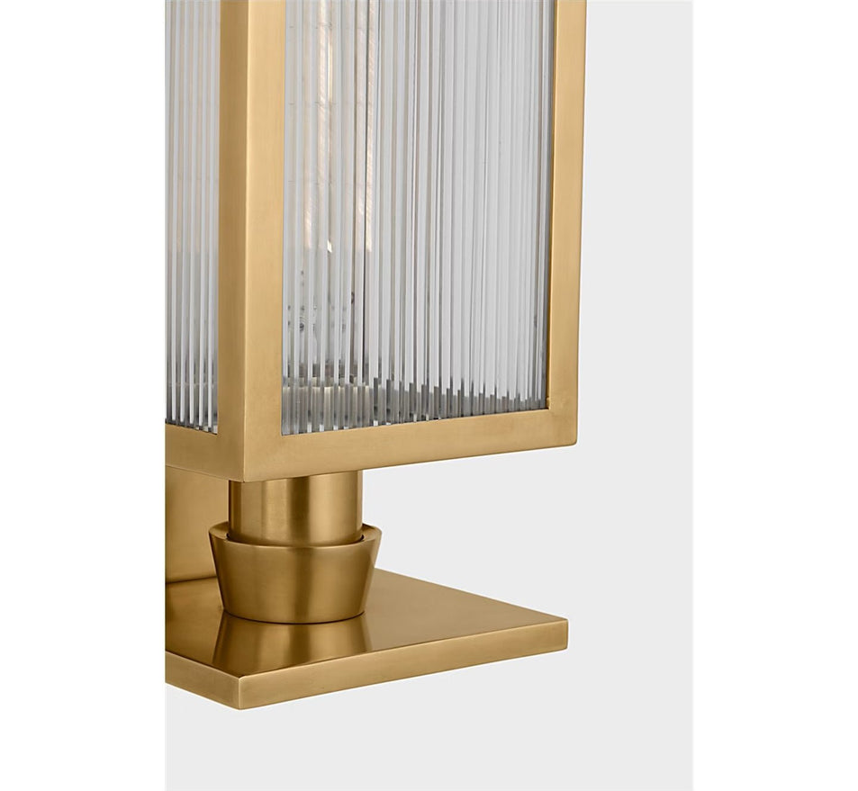 York 16" Single Box Sconce, a premium Decorative light by Visual Comfort & Co. Close - up image of its design.