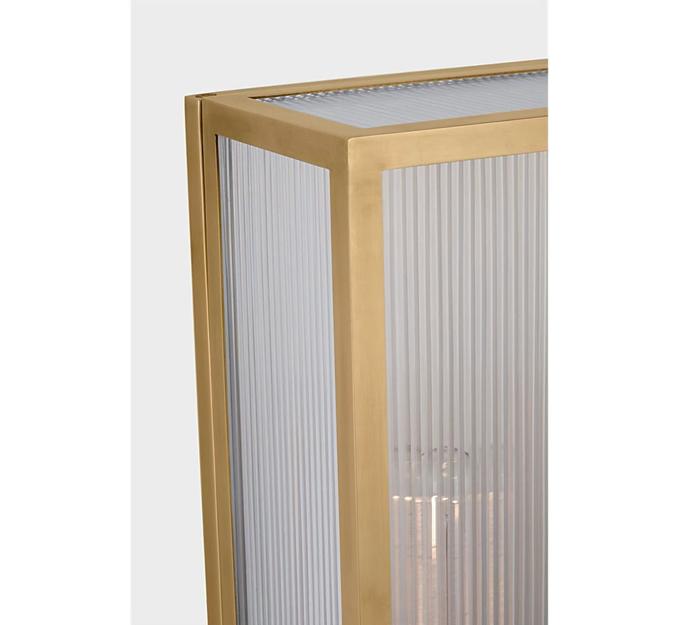 York 16" Double Box Sconce, a premium Decorative light by Visual Comfort & Co. Close - up image of its design.