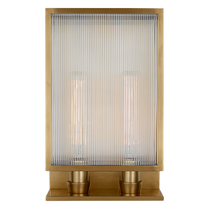 York 16" Double Box Sconce