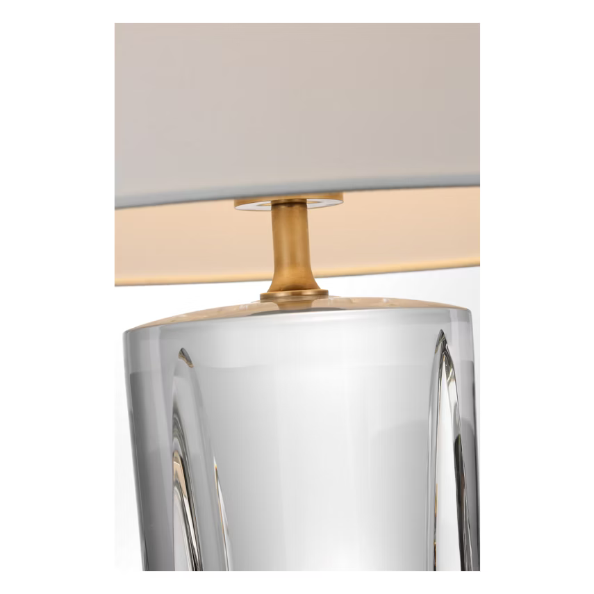 Figlia 27" Cordless V-Cut Round Table Lamp