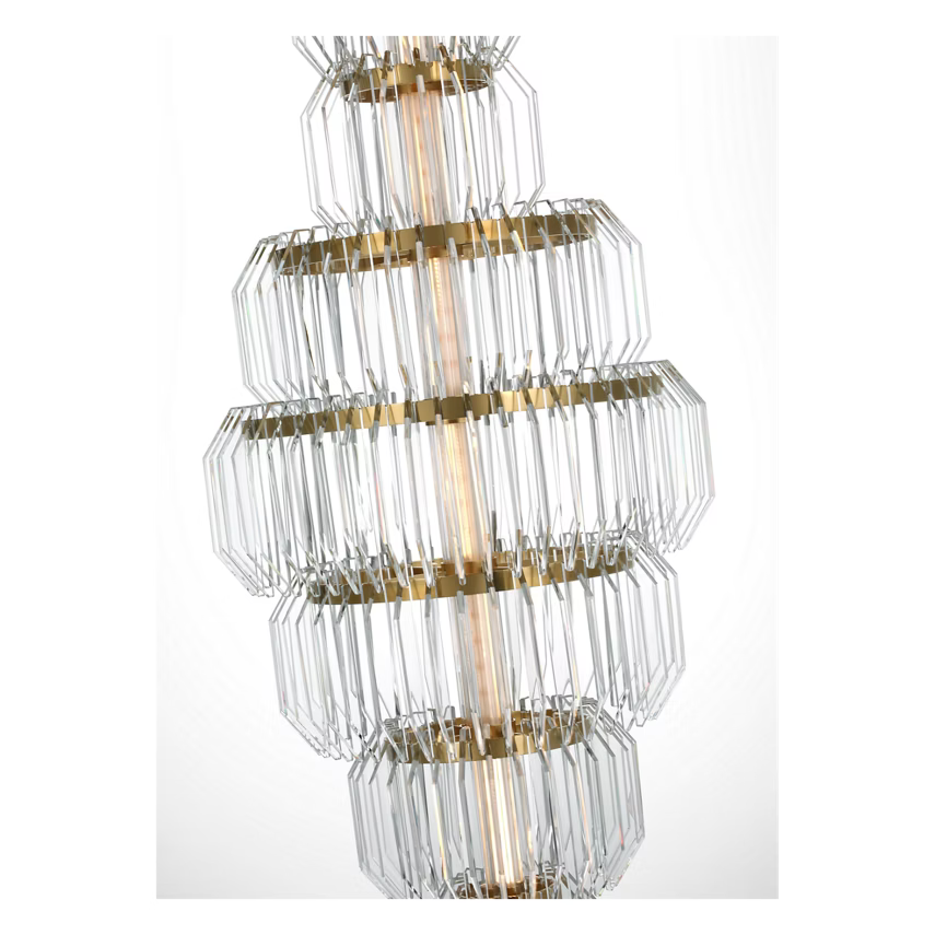Killarney 19" Layered Entry Chandelier