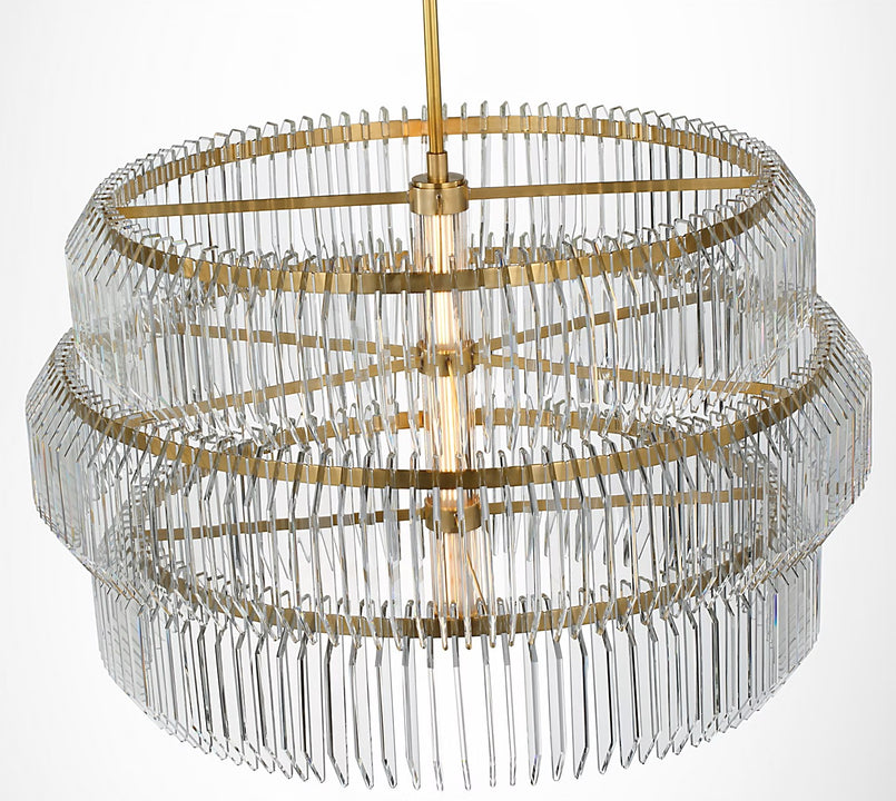 Killarney 32" Layered Drum Chandelier