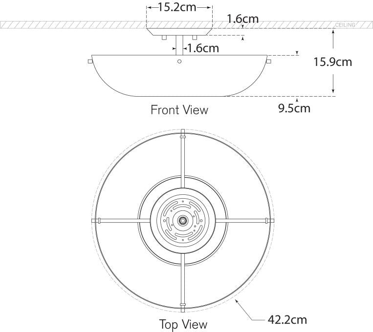 Valencia 16" Flush Mount Blueprint