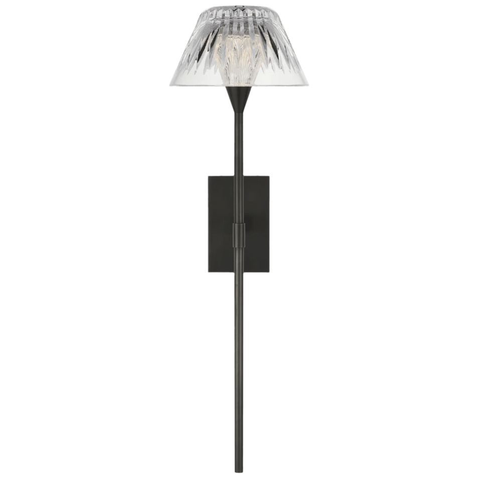Blaze 19" Tail Sconce, a premium Decorative light by Visual Comfort & Co. Close - up image of its design.