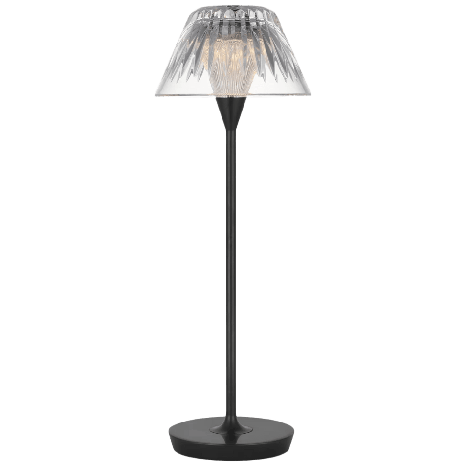 Blaze 16" Rechargeable Table Lamp, a premium Decorative light by Visual Comfort & Co. Close - up image of its design.