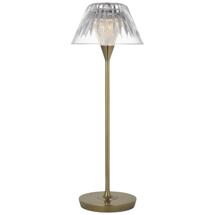 Blaze 16" Rechargeable Table Lamp, a premium Decorative light by Visual Comfort & Co. Close - up image of its design.