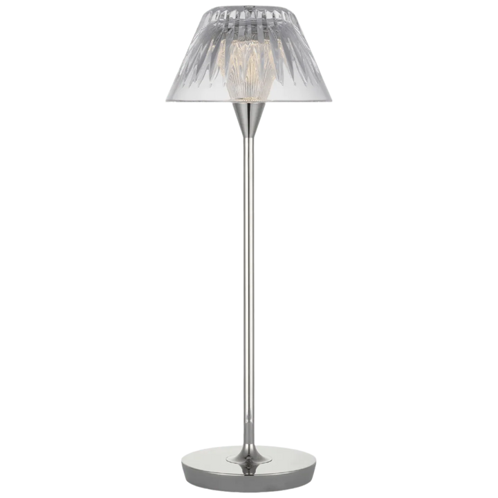 Blaze 16" Rechargeable Table Lamp, a premium Decorative light by Visual Comfort & Co. Close - up image of its design.