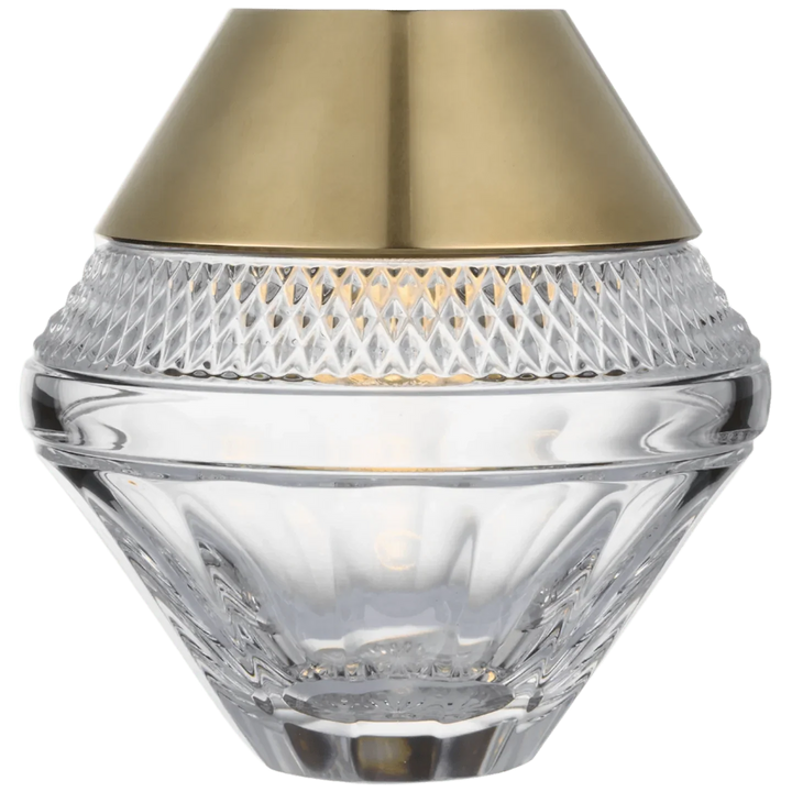 Copper Coast 5" Rechargeable Accent Lamp, a premium Decorative light by Visual Comfort & Co. Close - up image of its design.