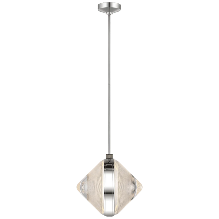 Copper Coast 15" Karo Cut Pendant, a premium Pendant light by Visual Comfort & Co. Close - up image of its design.