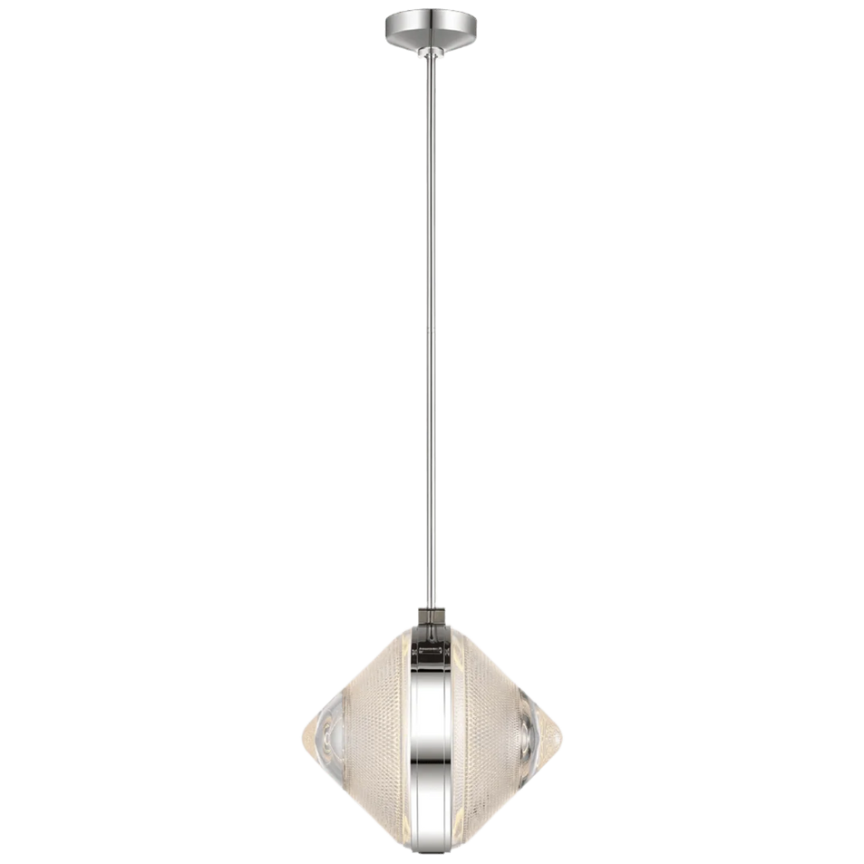 Copper Coast 15" Karo Cut Pendant, a premium Pendant light by Visual Comfort & Co. Close - up image of its design.