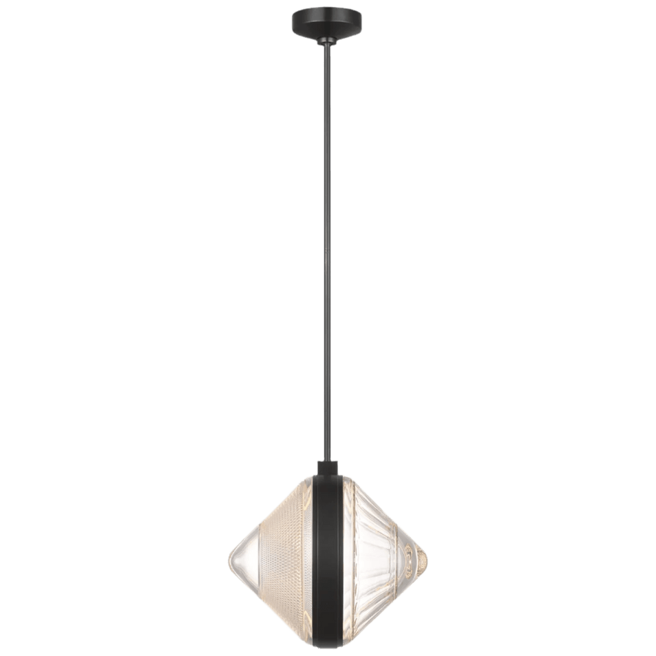 Copper Coast 15" Karo and Olive Cut Pendant, a premium Pendant light by Visual Comfort & Co. Close - up image of its design.