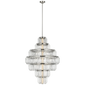 Killarney 32" Layered Chandelier, a premium Chandelier light by Visual Comfort & Co. Close - up image of its design.
