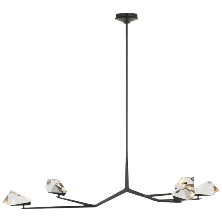 Carraig 53" 5 Light Chandelier, a premium Chandelier light by Visual Comfort & Co. Close - up image of its design.