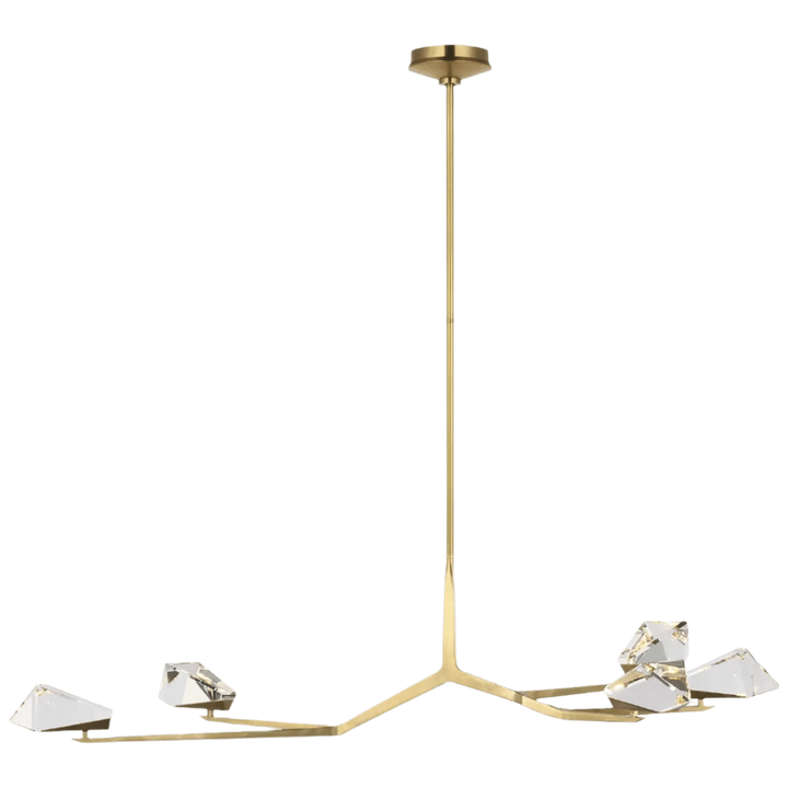 Carraig 53" 5 Light Chandelier, a premium Chandelier light by Visual Comfort & Co. Close - up image of its design.