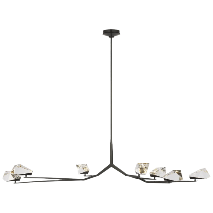 Carraig 65" 7 Light Chandelier, a premium Chandelier light by Visual Comfort & Co. Close - up image of its design.