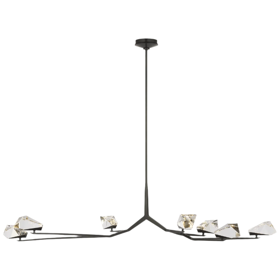 Carraig 65" 7 Light Chandelier, a premium Chandelier light by Visual Comfort & Co. Close - up image of its design.