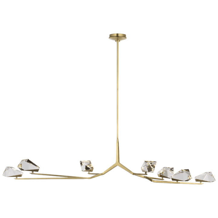 Carraig 65" 7 Light Chandelier, a premium Chandelier light by Visual Comfort & Co. Close - up image of its design.