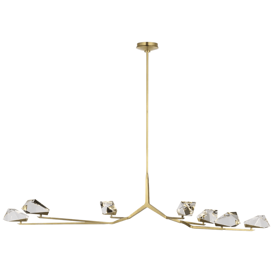 Carraig 65" 7 Light Chandelier, a premium Chandelier light by Visual Comfort & Co. Close - up image of its design.