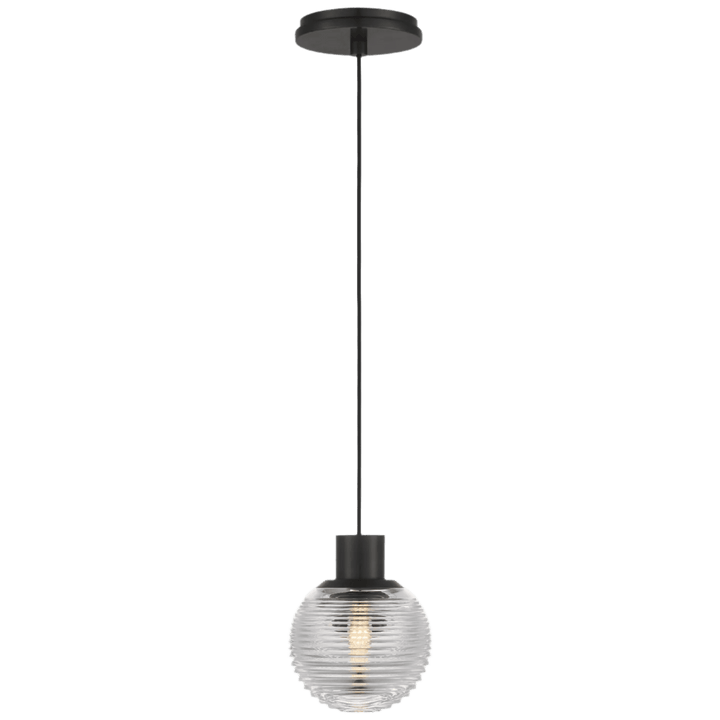 Circon 5" Mini Pendant, a premium Pendant light by Visual Comfort & Co. Close - up image of its design.