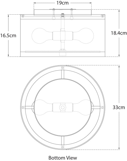 Walker Small Flush Mount Blueprint