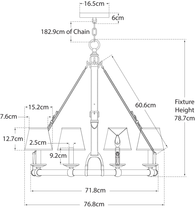 Westbury Chandelier Blueprint