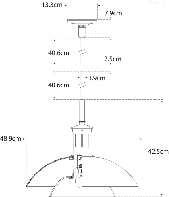Whitman Medium Pendant Blueprint