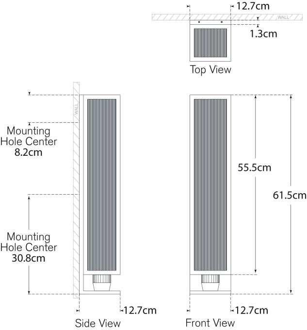 York 24" Single Box Sconce Blueprint