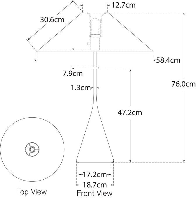 Zealous 30" Table Lamp Blueprint