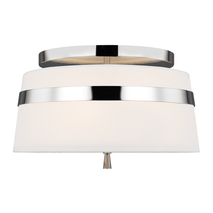 Cordtlandt Small Semi - Flush Mount, a premium Flush Mount light by Visual Comfort & Co. Close - up image of its design.