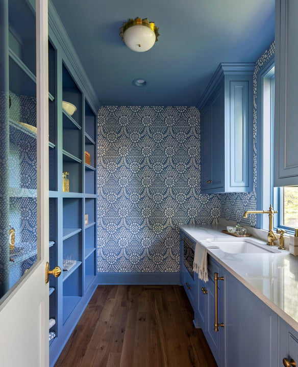 Rachel Small Flush Mount, a premium Flush Mount light by Visual Comfort & Co. Close - up image of its design.