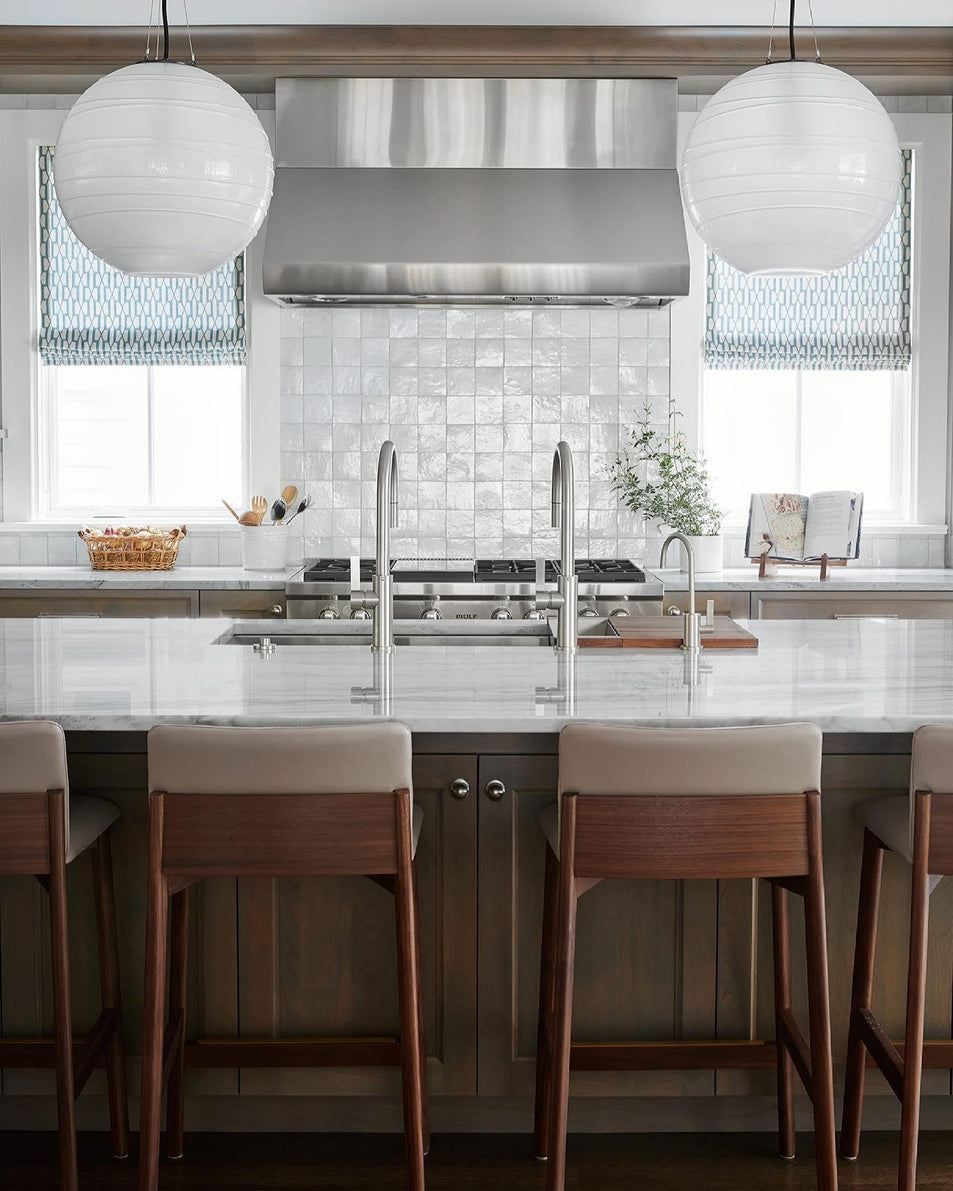 Hailey Medium Round Pendant, a premium Pendant light by Visual Comfort & Co. Close - up image of its design.