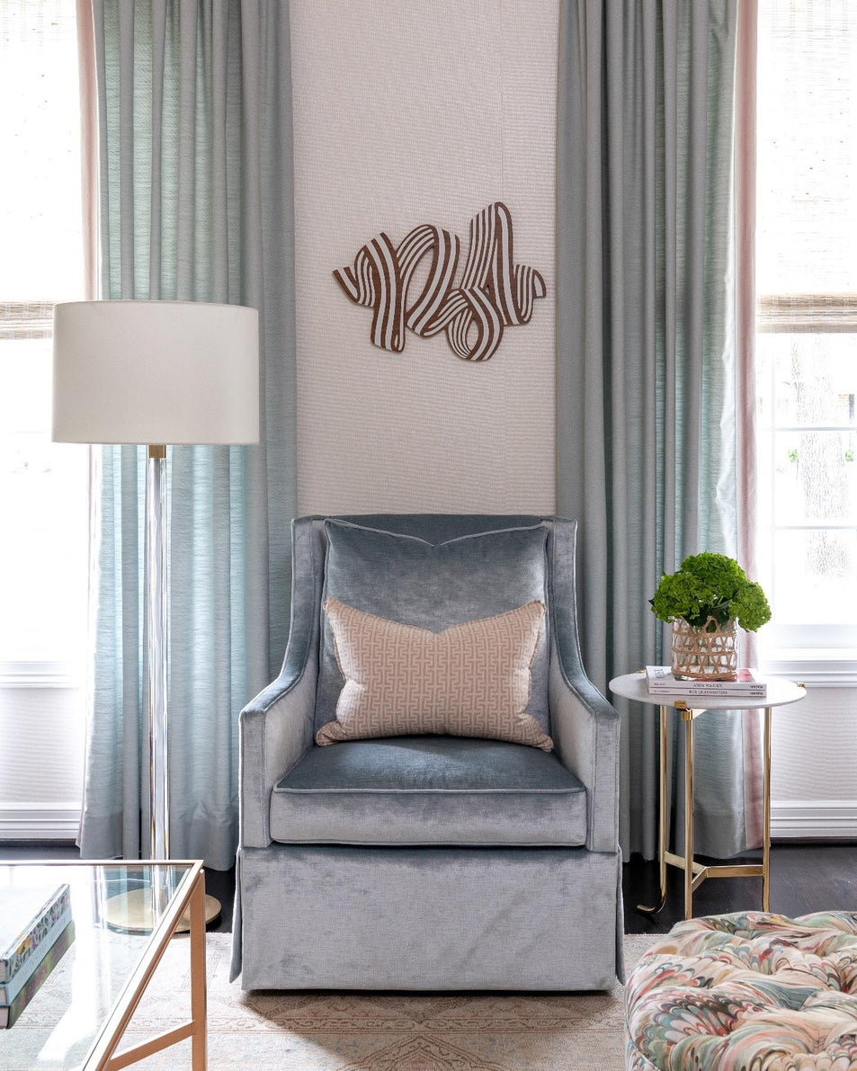 Riga Floor Lamp, a premium Decorative light by Visual Comfort & Co. Close - up image of its design.