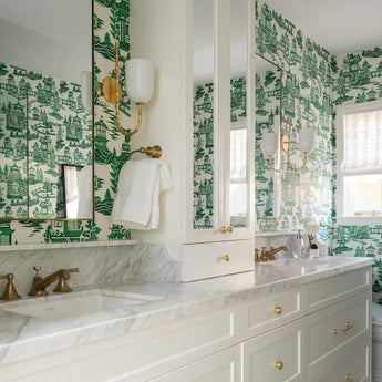 Edgemere Wall Light, a premium Bath light by Visual Comfort & Co. Close - up image of its design.