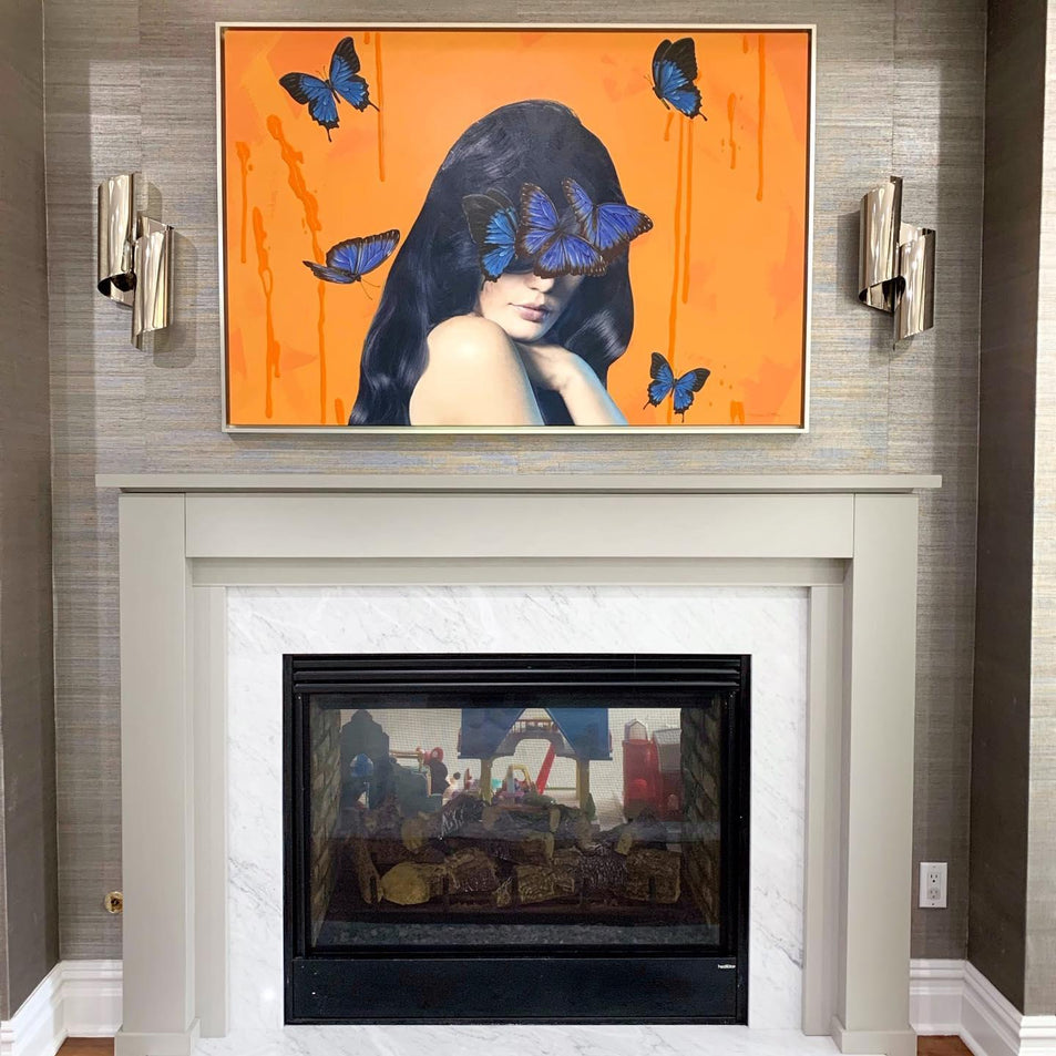 Iva Medium Wrapped Sconce, a premium Decorative light by Visual Comfort & Co. Close - up image of its design.