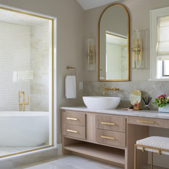 Bonnington Tall Sconce, a premium Decorative light by Visual Comfort & Co. Close - up image of its design.