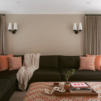 Fontaine Double Sconce, a premium Decorative light by Visual Comfort & Co. Close - up image of its design.