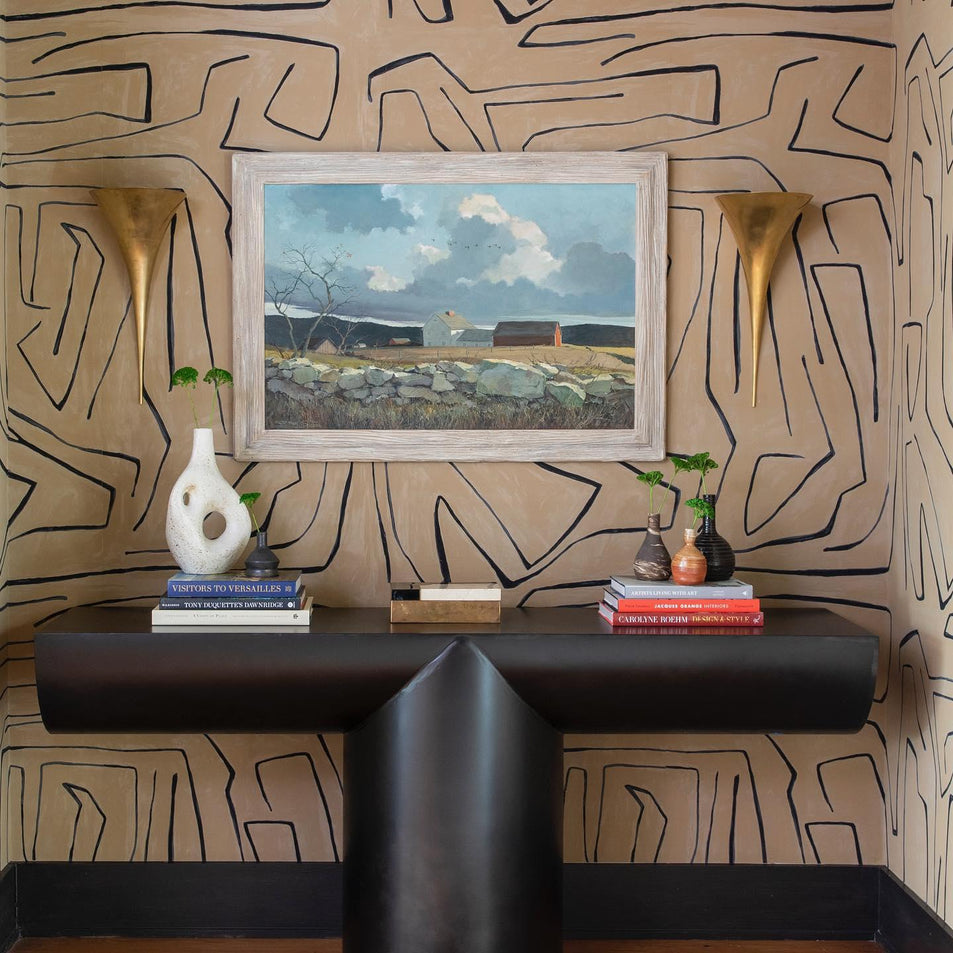 Alina Tail Sconce, a premium Decorative light by Visual Comfort & Co. Close - up image of its design.