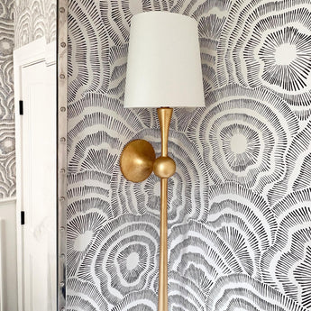 Dover Large Tail Sconce, a premium Decorative light by Visual Comfort & Co. Close - up image of its design.