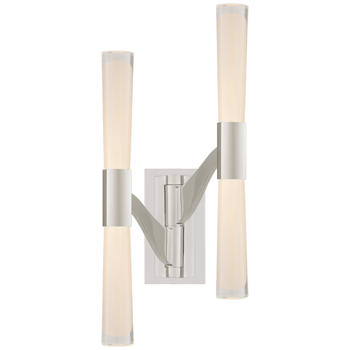 Brenta Large Double Articulating Sconce, a premium Decorative light by Visual Comfort & Co. Close - up image of its design.