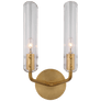 Casoria 14" Double Sconce, a premium Decorative light by Visual Comfort & Co. Close - up image of its design.