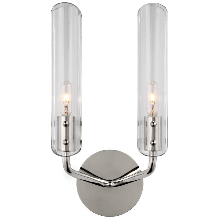 Casoria 14" Double Sconce, a premium Decorative light by Visual Comfort & Co. Close - up image of its design.