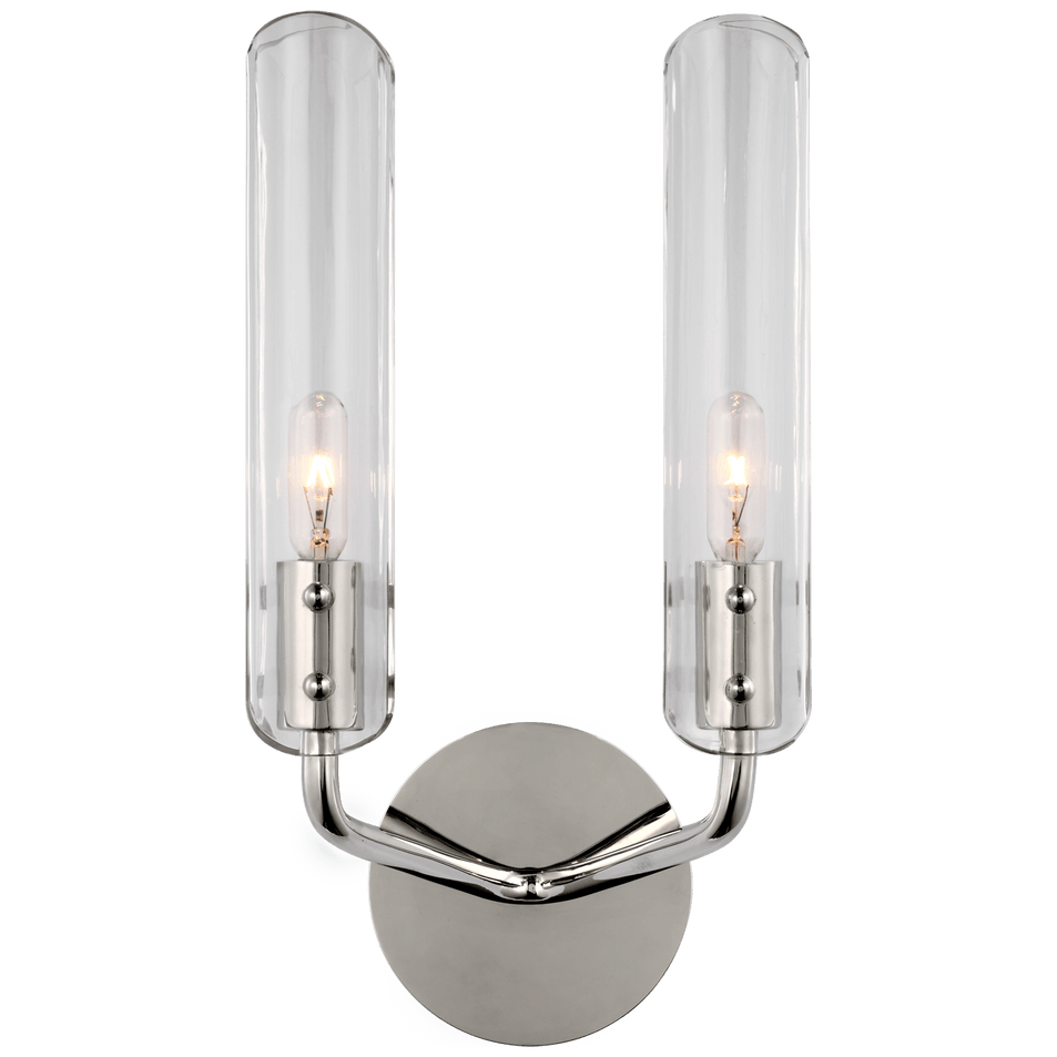 Casoria 14" Double Sconce, a premium Decorative light by Visual Comfort & Co. Close - up image of its design.