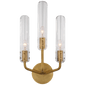 Casoria 17" Triple Sconce, a premium Decorative light by Visual Comfort & Co. Close - up image of its design.
