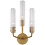 Casoria 17" Triple Sconce, a premium Decorative light by Visual Comfort & Co. Close - up image of its design.